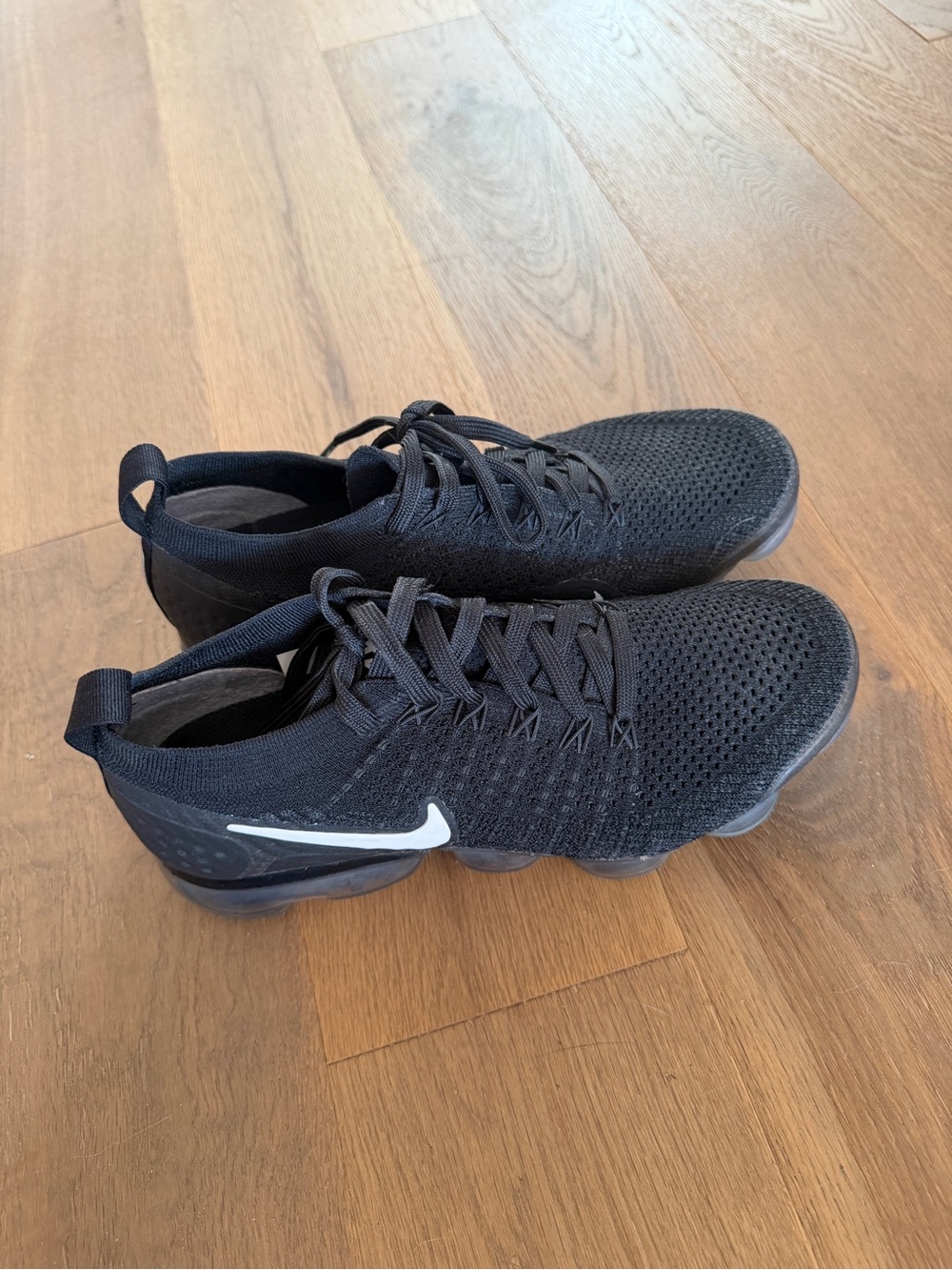 Nike Flyknit Vapormax - Women’s size 8 Black